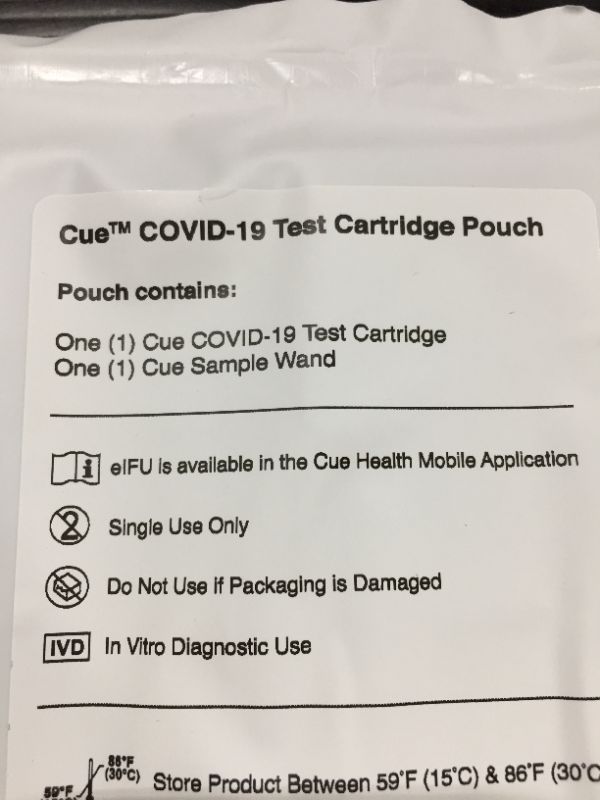 Photo 3 of Cure Covid-19 Test Cartridge Pouch
Best By 10-23-22