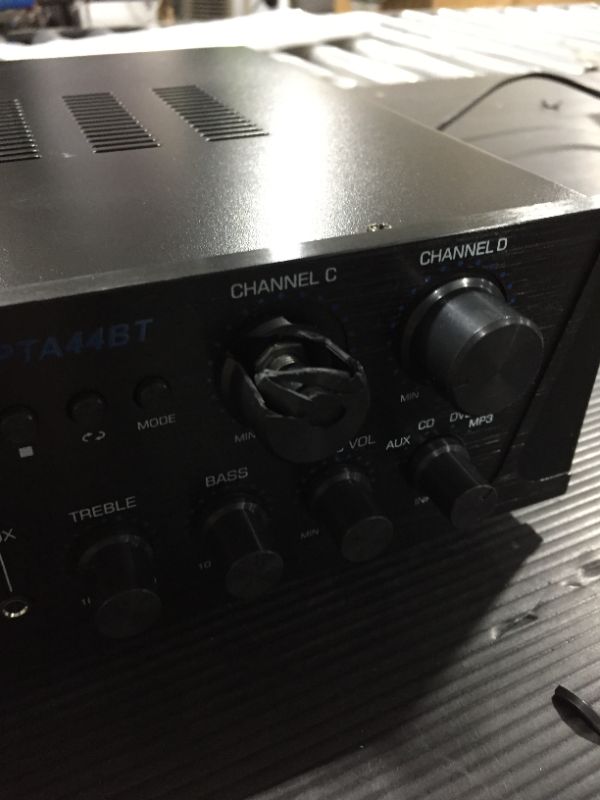 Photo 1 of Pyle PTA44BT Bluetooth Home Audio 500 Watt 4 Channel Amplifier Stereo Receiver