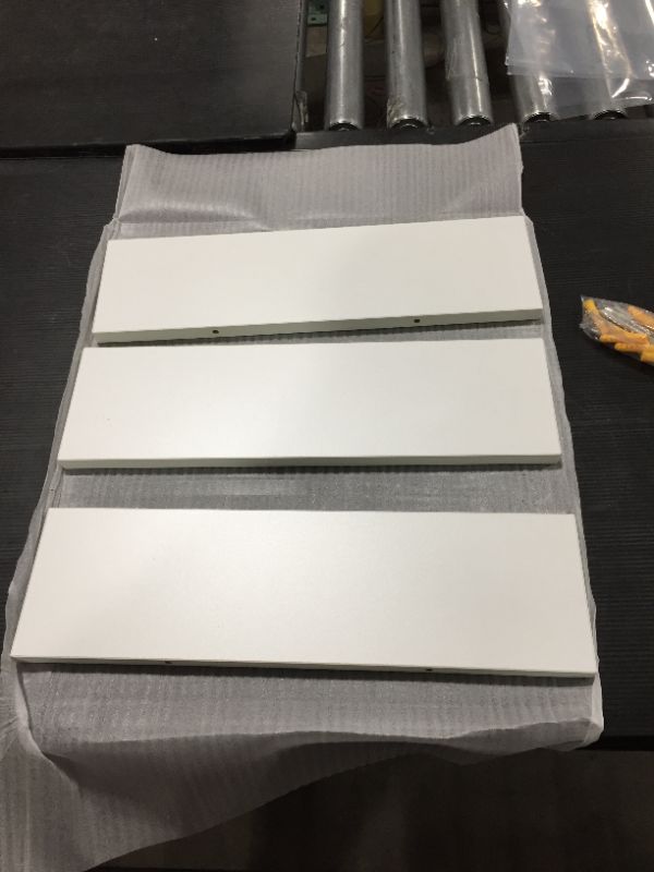 Photo 1 of 5x17 inch White Floating Shelves pack of 3 