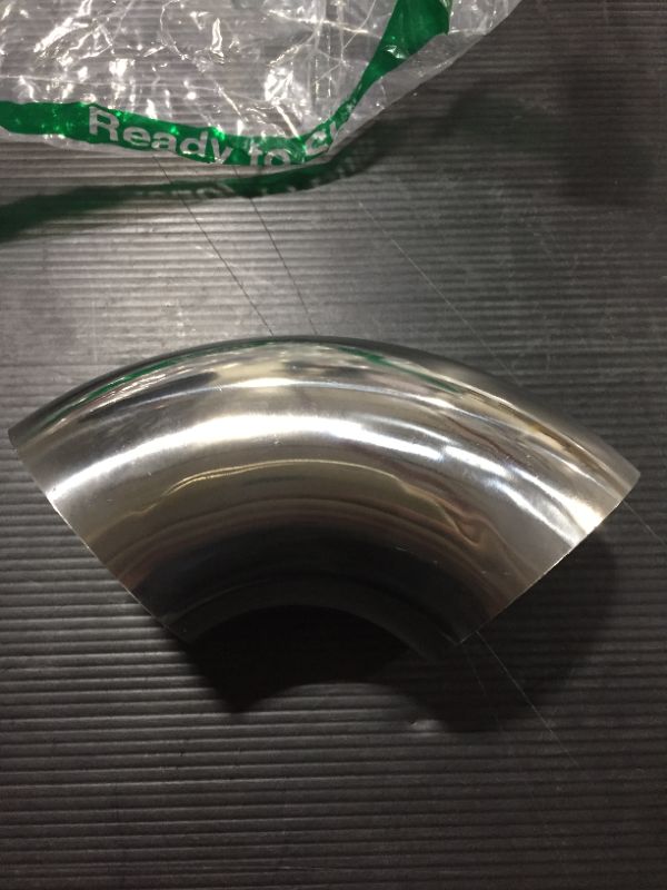 Photo 2 of 3 inch Stainless Steel Elbow 90° Thickness 1.2mm Material 201 for Car Modified Exhaust Pipe