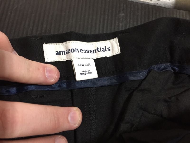 Photo 2 of Amazon Essentials 40x32 inch Black Slacks 