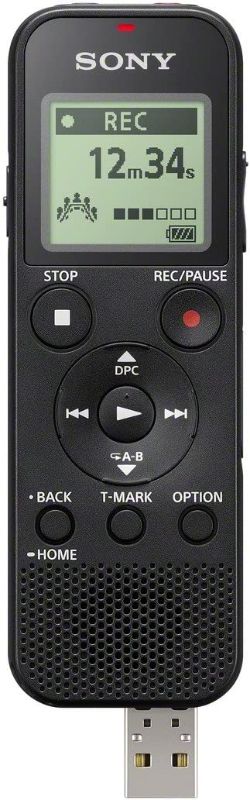 Photo 1 of Sony ICD-PX370 Mono Digital Voice Recorder with Built-In USB Voice Recorder,black
