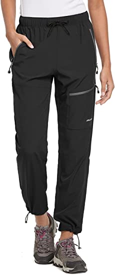 Photo 1 of BALEAF Women's Hiking Pants Quick Dry Water Resistant Lightweight Joggers Pant for All Seasons Elastic Waist (Size S)
