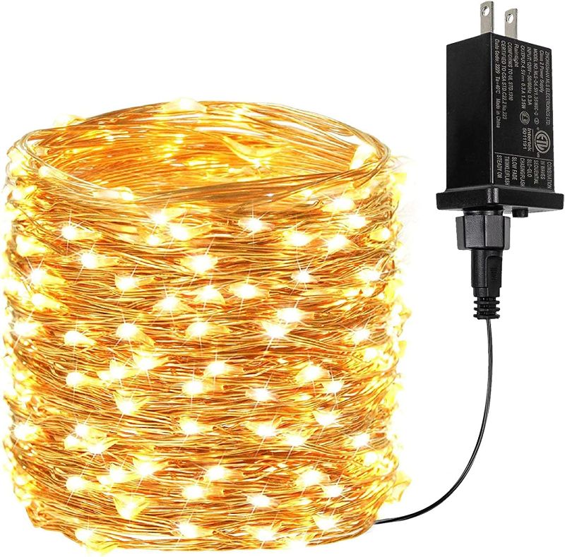 Photo 1 of  LED Fairy Lights Plug in, Waterproof String Lights Outdoor/ indoor