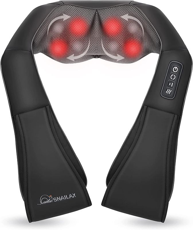 Photo 1 of Neck and Shoulder Massager - Back Massager with Heat, Deep Kneading Electric Massage Pillow for Neck, Back, Shoulder, Foot Body