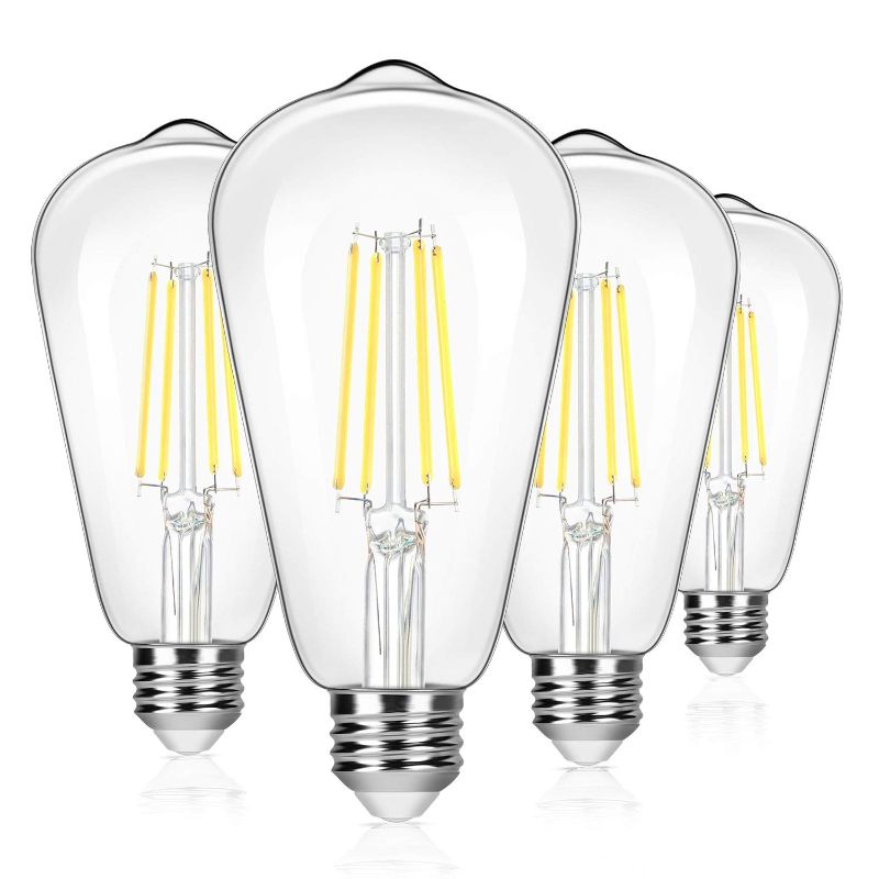 Photo 1 of 8W ST64 LED Bulbs Non-Dimmable 5000K 12-Pack