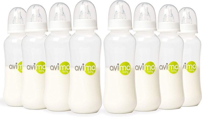 Photo 1 of Avima 10 oz Anti Colic Baby Bottles, BPA Free, Standard Neck with Medium Flow (Set of 8)