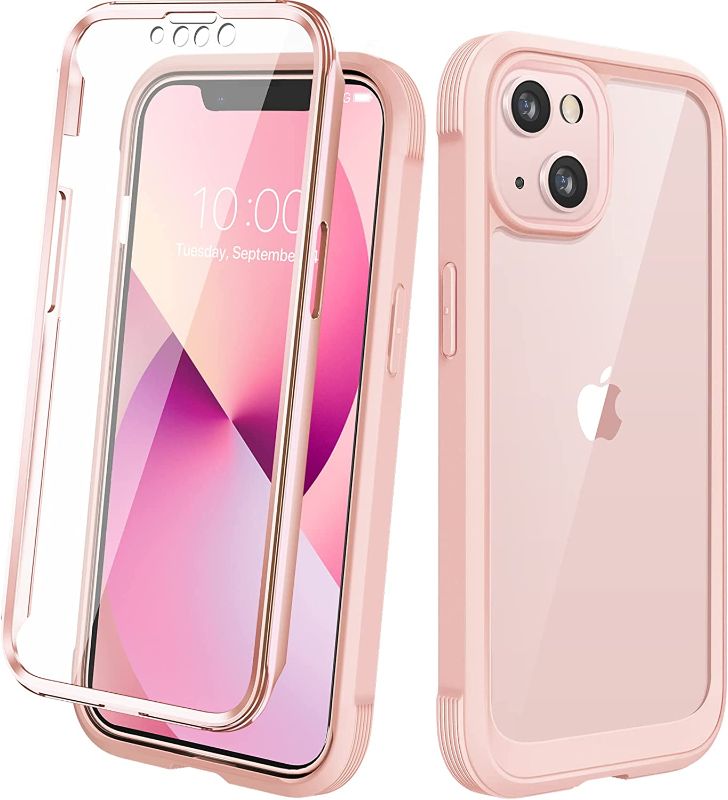 Photo 1 of Diaclara Designed for iPhone 13 Case, Full Body Rugged Case with Built-in Touch Sensitive Anti-Scratch Screen Protector, Soft TPU Bumper Case for iPhone 13 6.1" (Crystal Pink) https://a.co/d/aVUejzc