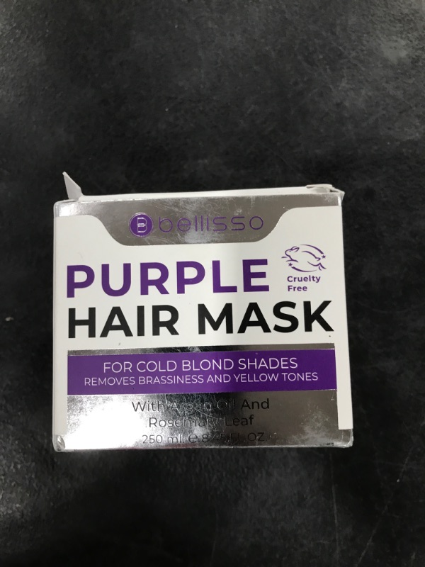 Photo 1 of Purple Hair Mask for Blonde Hair - No ?More? Yellow ?or Copper Tones ?- Deep Conditioner ?for? Color Treated ?Locks? ?with? Keratin ?and? Moroccan Argan Oil Treatment