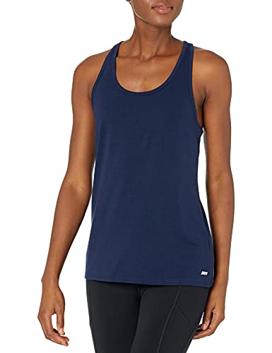 Photo 1 of Amazon Essentials Women's Studio Lightweight Keyhole Tank, Navy, Medium
