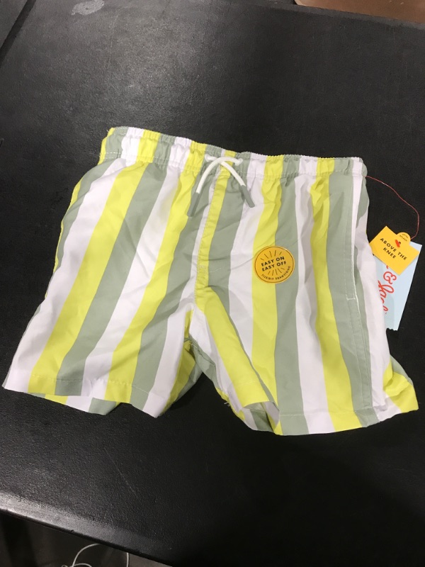 Photo 2 of Boys' Solid Swim Shorts - Cat & Jack™--SIZE XS 4/5