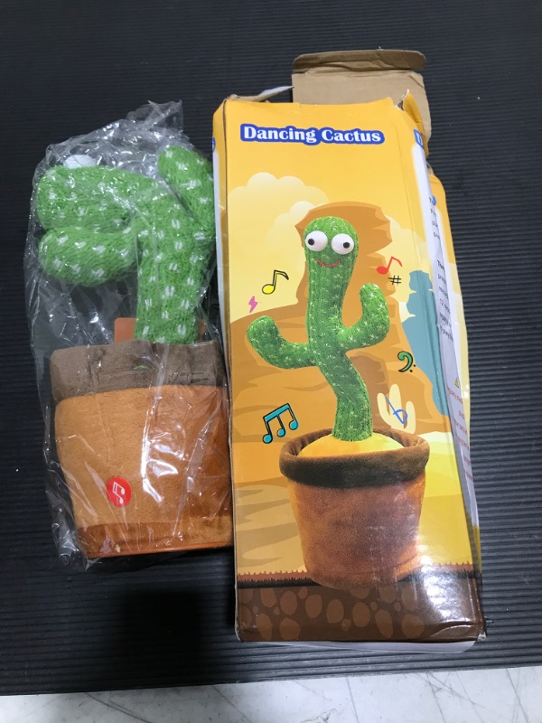 Photo 2 of Dancing Cactus Baby Toys 6 to 12 Months, Talking Cactus Toys Repeats What You Say Baby Boy Toys, Dancing Cactus Mimicking Toy with LED English Sing Talking 15 Second Voice Recorder Musical Toys