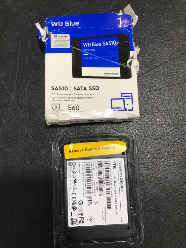 Photo 2 of WD Blue SA510 1TB SSD 2.5" SATA Solid State Drive (WDS100T3B0A). OPEN BOX. 
