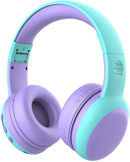 Photo 1 of gorsun Bluetooth Kids Headphones with Microphone,Children's Wireless Headsets with 85dB Volume Limited Hearing Protection,Stereo Over-Ear Headphones for Boys and Girls (Purple)
