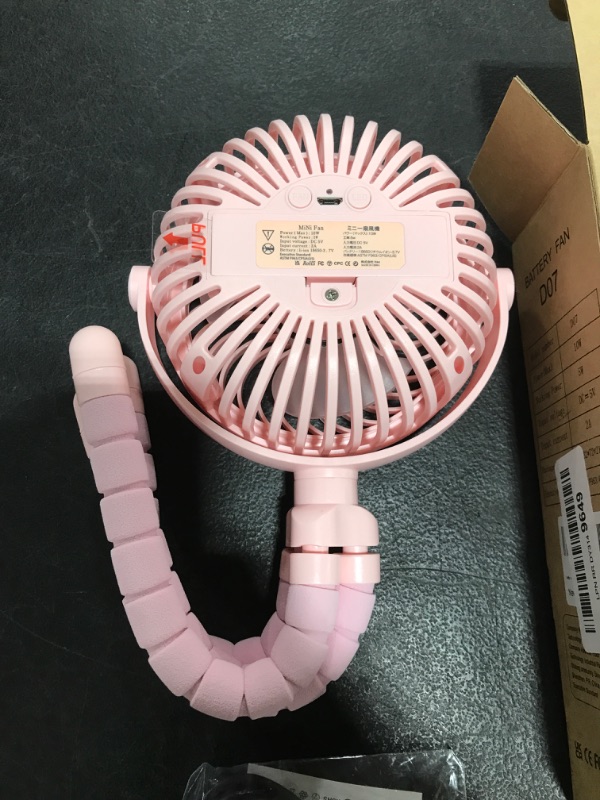 Photo 3 of AMACOOL Baby Stroller Fan 20H Work Time Battery Powered Clip on Fan with Flexible Tripod for Car Seat Crib Bike Treadmill Umbrella Wheelchairs…PINK COLORED. PHOTO FOR REFERENCE.
