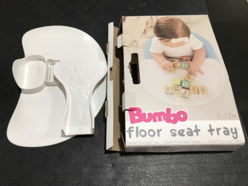 Photo 2 of Bumbo Play Infant Seat Tray - Ivory. OPEN BOX. PRIOR USE. 
