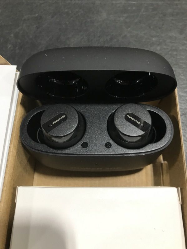 Photo 4 of PowerAdd S12 Wireless In Ear Bluetooth Earbuds Headphones Mic Earphones Volume. NEW IN BOX. 
