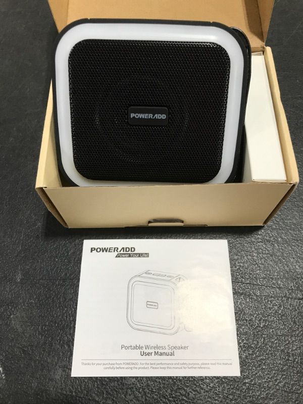 Photo 2 of POWERADD F50 Bluetooth Speaker. NEW IN BOX.
