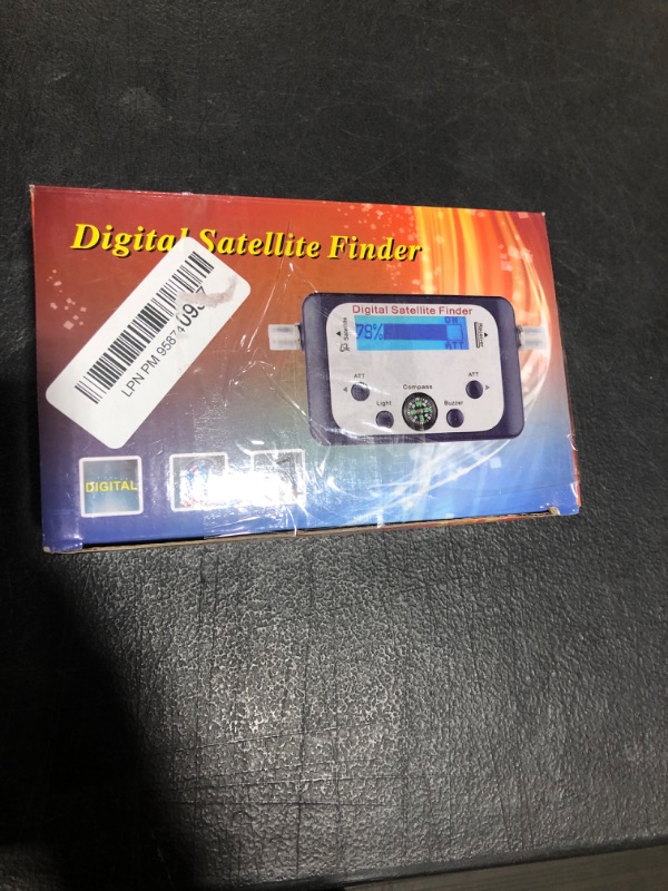 Photo 2 of Digital Satellite Finder, LCD Screen Satellite Detection Satellite Measuring Device Signal Strength Dish Sat Compass with Built-in Signal Alarm Buzzer
