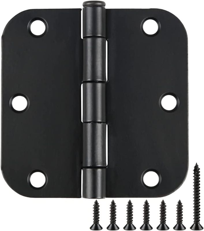 Photo 1 of 18 Pack Matte Black Door Hinges 3.5in x 3.5in