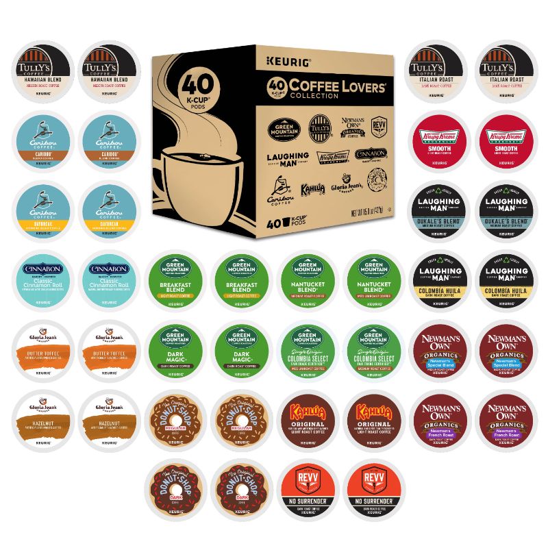 Photo 1 of 40 Ct Keurig Coffee Lovers' Collection Variety Pack K-Cup ® Pods. Coffee - Kosher Single Serve Pods
