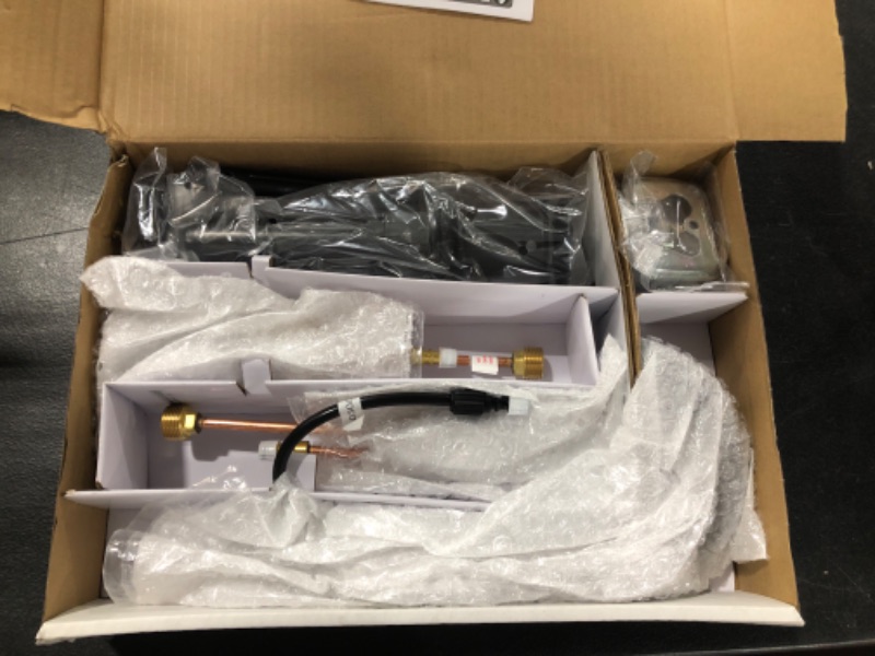 Photo 1 of Delta 35749LF Nicoli 1.2 GPM Widespread Bathroom Faucet with Pop-up Drain Assembly Matte Black Faucet Bathroom Sink Faucets Double Handle
