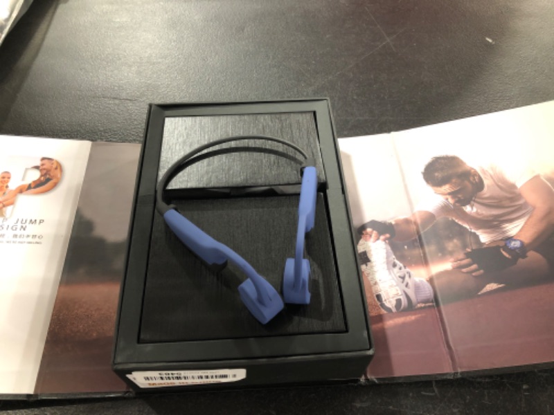 Photo 1 of IKXO Bone Conduction Headphones Waterproof for Swimming - 16GB MP3 Player Open Ear Headphones Wireless IPX8 Bluetooth Earbuds with Mic Sport Earbuds for Running Diving Gym Spa (Blue)
