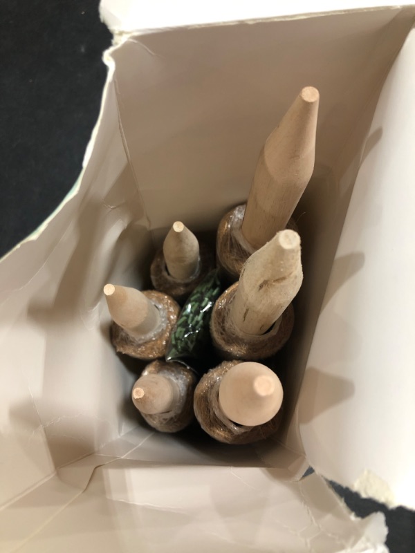 Photo 1 of 6 Pcs Moss Pole Plant Support 15.7 Inch and 12 Inch, Coir Moss Poles for Climbing Plants Indoor, Coco Totem Stick Extension for Potted Plants, Monstera, Creepers to Grow Upwards. OPEN BOX. 
