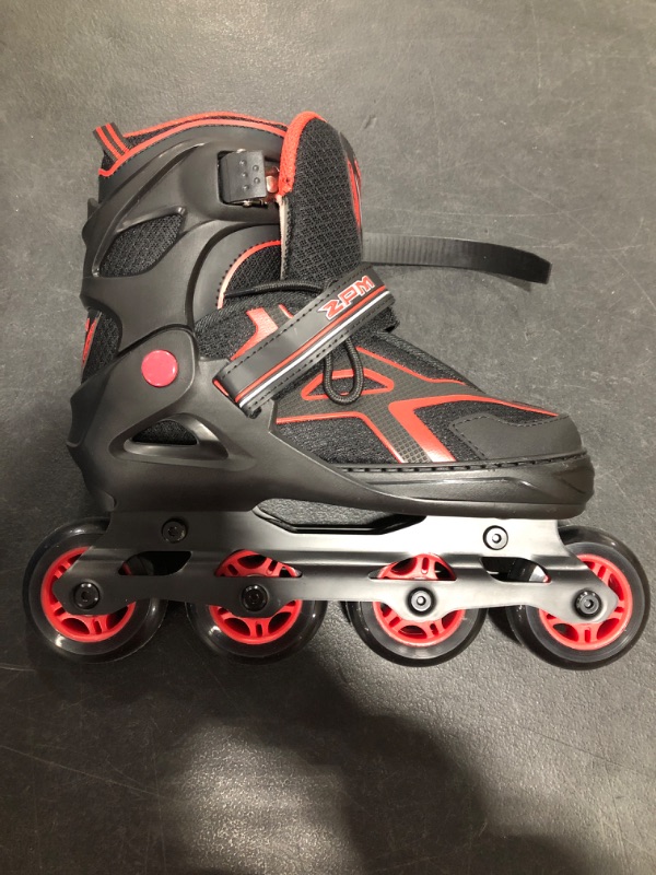 Photo 1 of 2PM INLINE SKATES FOR KIDS. RED/BLACK COLORS. SIZE 4Y-7Y. BOX DAMAGE. PRIOR USE. 