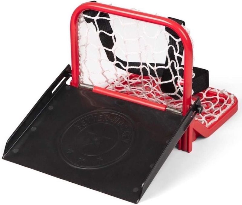 Photo 1 of Better Hockey Extreme Pro Sauce Catcher - Saucer Pass Training Aid, Miniature Hockey Goal, Holds Up to 40 Pucks, Great Yard and Tailgating Fun, Easy to Carry