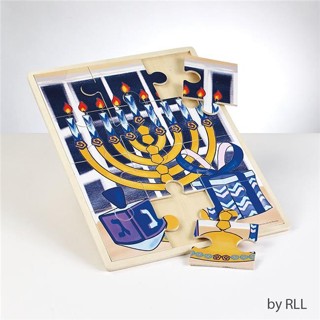 Photo 1 of 6 Display Chanukah Wood Puzzle - Pack of 6 for Kids 