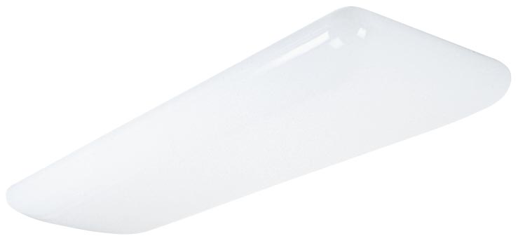 Photo 1 of Lithonia Lighting 1 Ft. X 4 Ft. 2-Light Flushmount Fixture in White
