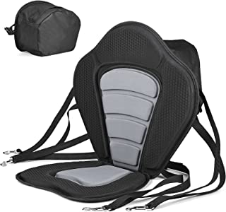 Photo 1 of Solomone Cavalli Deluxe Padded Kayak Seat with Storage Bag, Adjustable Cushions for Canoe Fishing Boat Paddle Board Sit-On-Top Kayaks, Universal Size with Back Support
