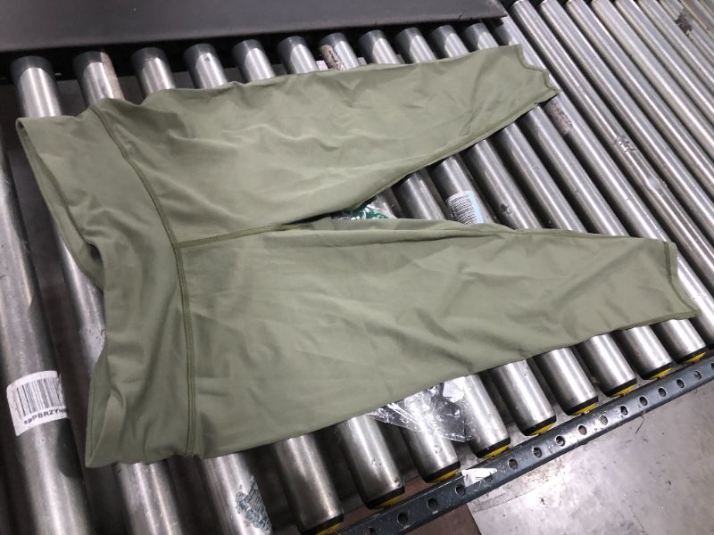 Photo 1 of AMAZON ESSENTIALS YOGA PANTS, OLIVE, SIZE XL