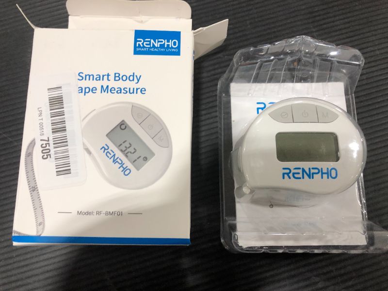 Photo 2 of Smart Tape Measure Body with App - RENPHO Bluetooth Measuring Tapes for Body Measuring, Weight Loss, Muscle Gain, Fitness Bodybuilding, Retractable, Measures Body Part Circumferences, Inches & cm
