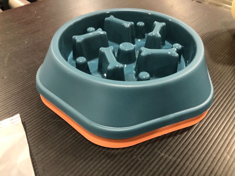 Photo 1 of 2 PACK, UPSKY Slow Feeder Dog Bowls Anti-Chocking Slower Feeding Dog Puzzle Bowl Puppy Slow Eating Dog Bowl, Interactive Bloat Stop Dog Food Bowl Dishes Non-Slide Lick Treat Bowl for Small Medium Breed Dogs
