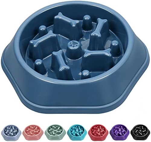 Photo 1 of 2 PACK, UPSKY Slow Feeder Dog Bowls Anti-Chocking Slower Feeding Dog Puzzle Bowl Puppy Slow Eating Dog Bowl, Interactive Bloat Stop Dog Food Bowl Dishes Non-Slide Lick Treat Bowl for Small Medium Breed Dogs
