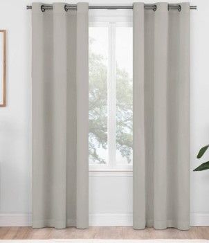 Photo 1 of 2pk Blackout Shadow Window Curtain Panels - Eclipse 37"W x 84"L

