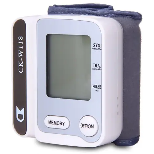 Photo 1 of CK - W118 Wrist Style Adjustable Cuff Electronic Blood Pressure Monitor - 2 x AAA Battrey	