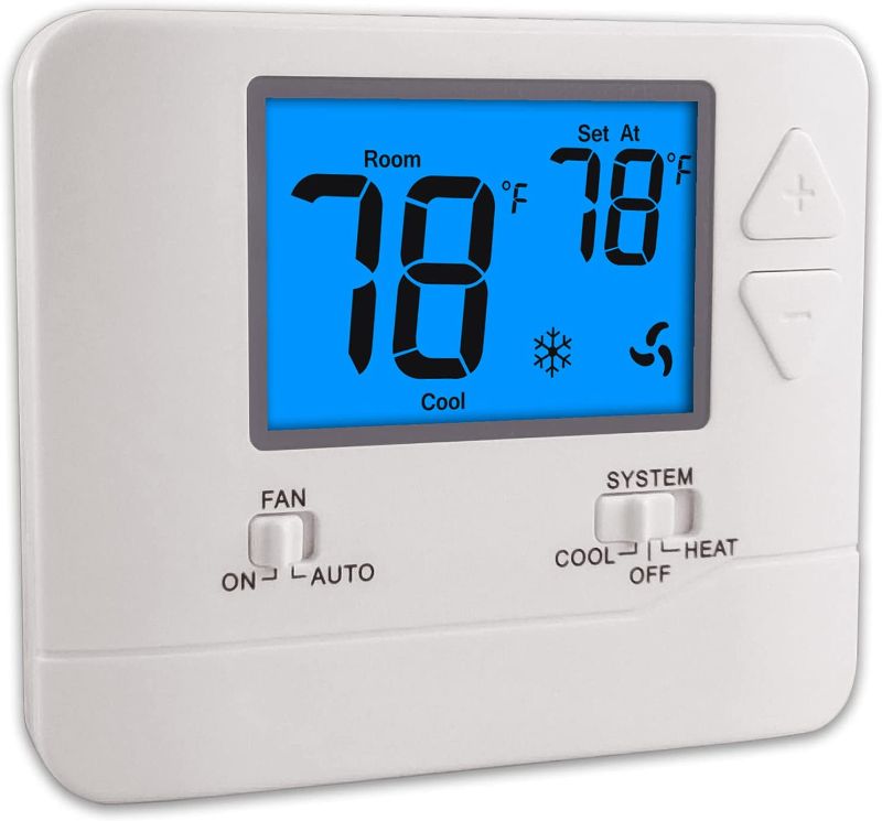 Photo 1 of SUUWER Non-Programmable Thermostats for Home 1 Heat/1 Cool
