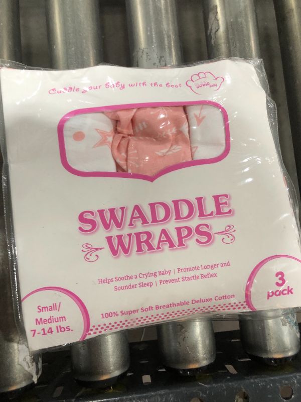 Photo 1 of 3 PACK - SWADDLE WRAPS SMALL 