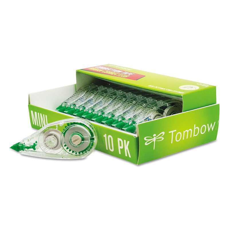 Photo 1 of Tombow MONO Mini Correction Tape 1/6" x 315" Non-Refillable 10/Pack 68722

