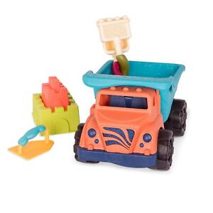 Photo 1 of B. Toys – Coastal Cruiser – 15” Toy Dump Truck with 5 Funky Sand Toys for Kids 18 M+ (6-Pcs)