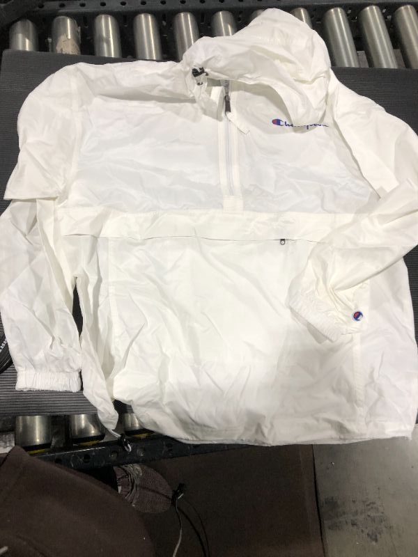 Photo 1 of  CHAMPION WINDBREAKER - SIZE MEDIUM - WHITE 