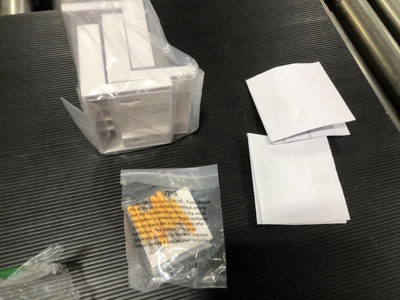 Photo 1 of 3 COUNT SMALL PLASTIC SHELF WITH HARDWARE