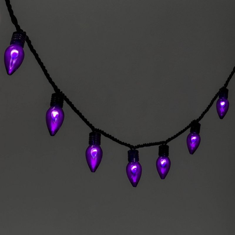 Photo 1 of 20ct LED Halloween String Lights Purple Flicker - Hyde & EEK! Boutique™ - Set of 2
