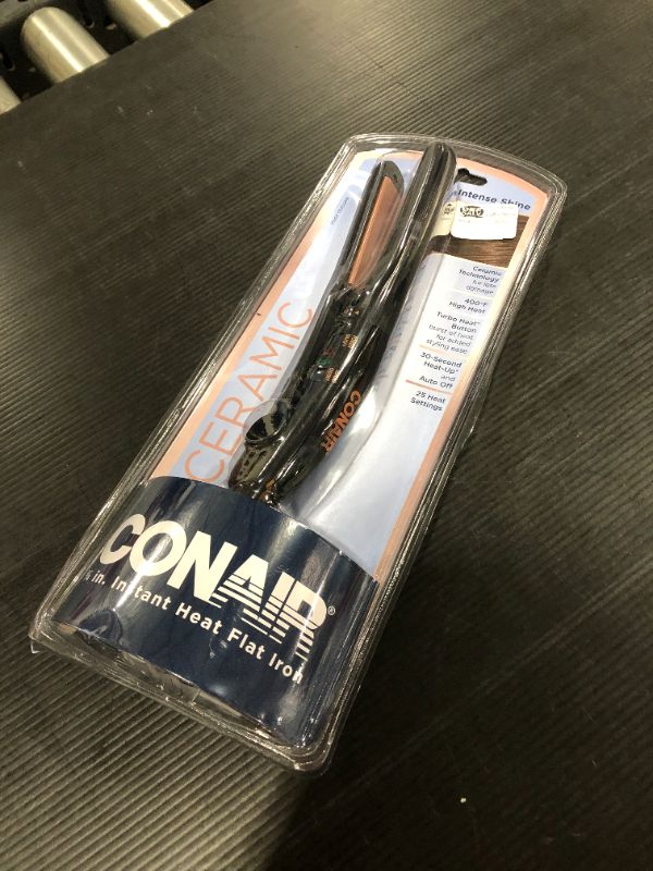 Photo 2 of Conair 3/4 Inch Ceramic Flat Iron Purple
