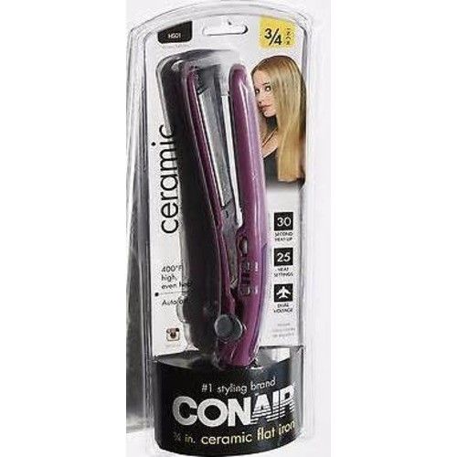 Photo 1 of Conair 3/4 Inch Ceramic Flat Iron Purple
