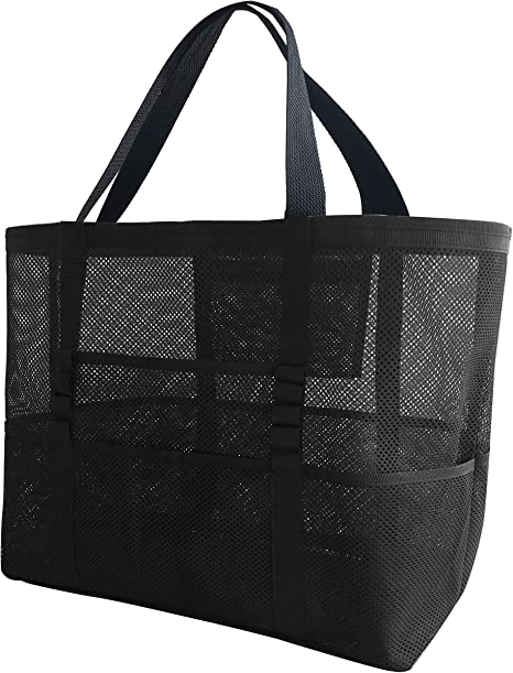 Photo 1 of Beach Bag Mesh Large Beach Bags and Totes Waterproof Sandproof, Reusable Oversized Beach Tote Bag, Packable Beach Bag
