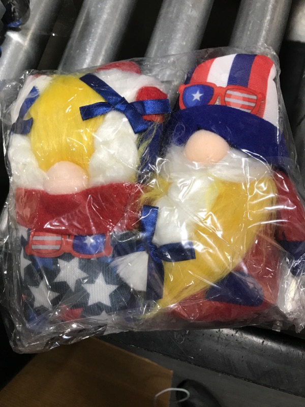 Photo 1 of 2pcs Patriotic 4th of July Rabbit Ears bunny gnomes